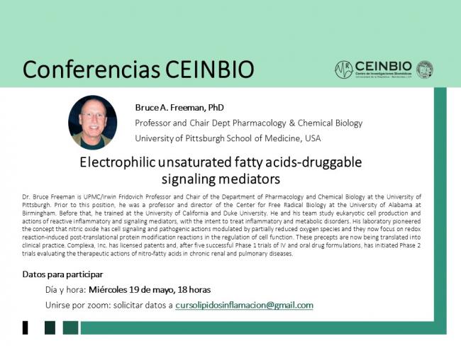 Conferencias CEINBIO - Bruce A. Freeman